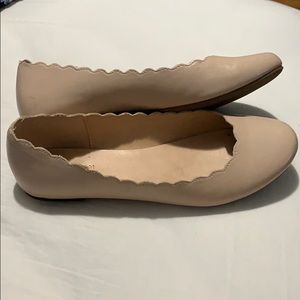 Lauren Conrad Scalloped Flats